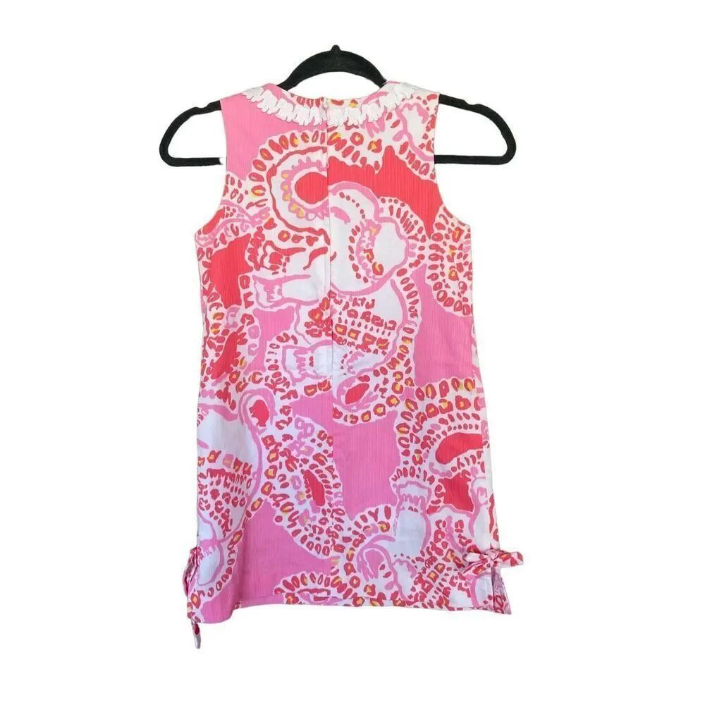 Lilly Pulitzer Womens Pink Trunk In Love Elephant Shift Dress Size 10